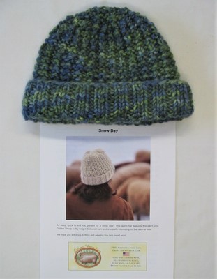 Costswald Wool Knitting Pattern : Snow Day Hat