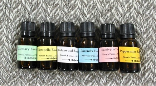 Set of six essential oils