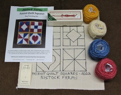 Patriot Quilt Squares Kit With Needle