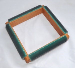 punch needle frame from above