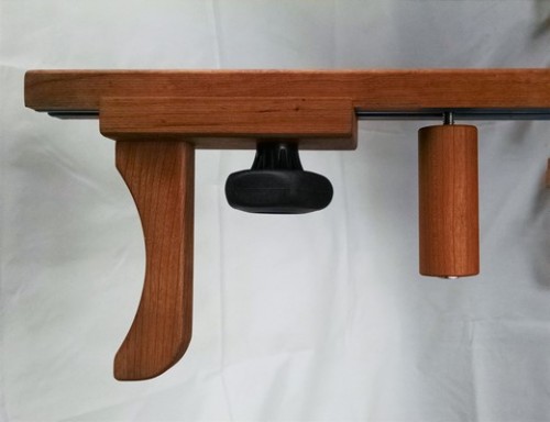 Wooden handle to turn arms