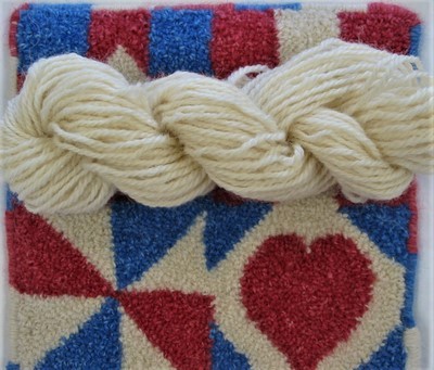 Cotswold rug yarn natural white