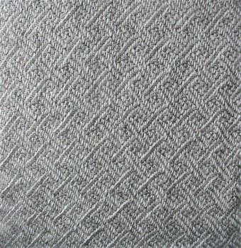 white/gray plaited twill